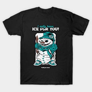 Snowman Christmas Design T-Shirt